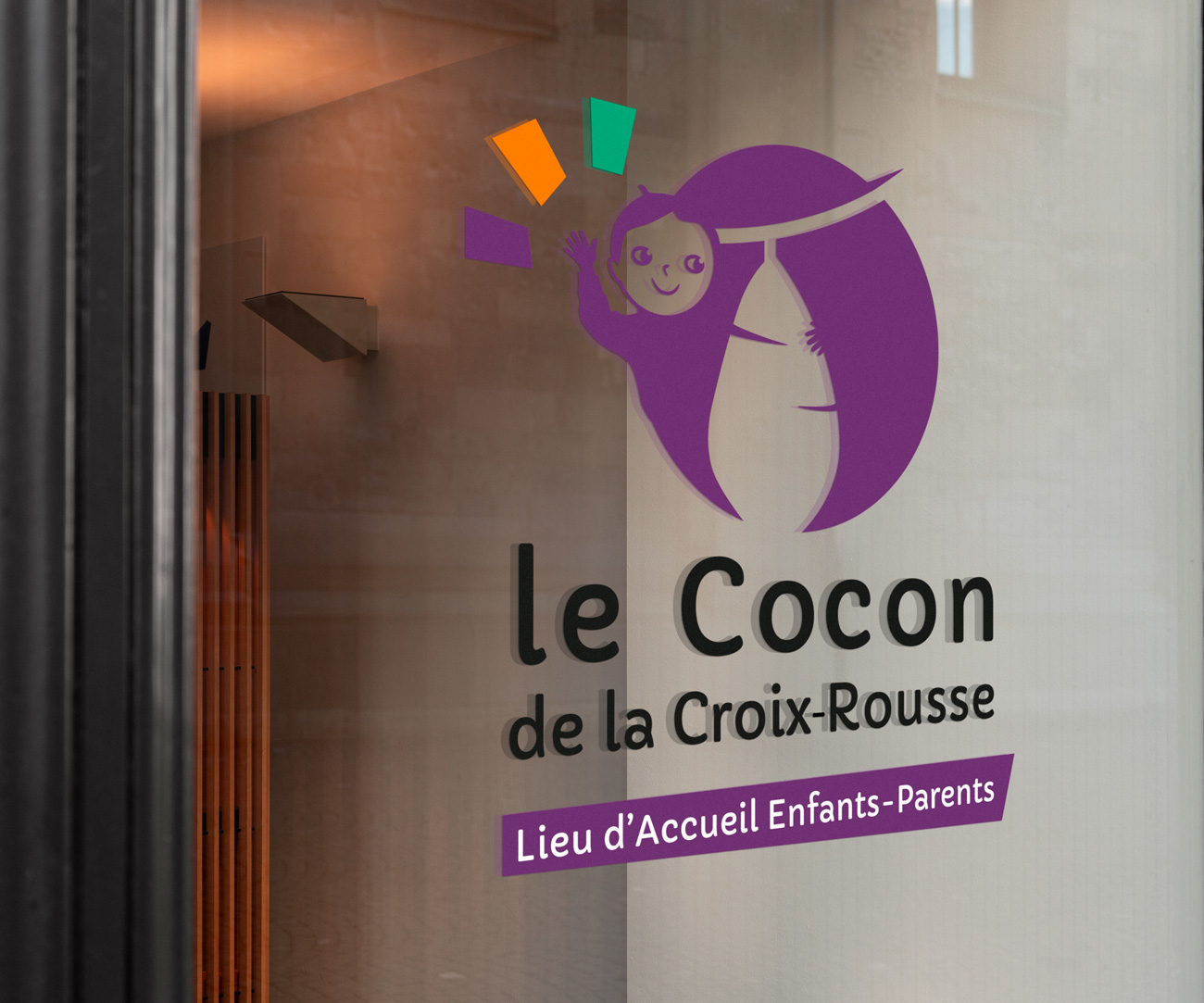 Vitrophanie — Centres sociaux de la Croix-Rousse