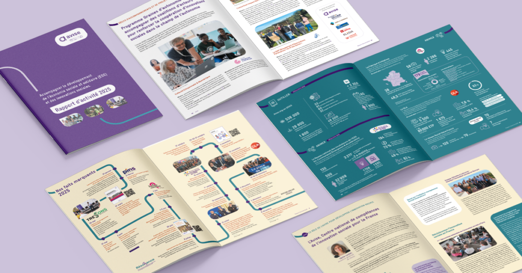 Mise en page du rapport d'activité de l'Avise